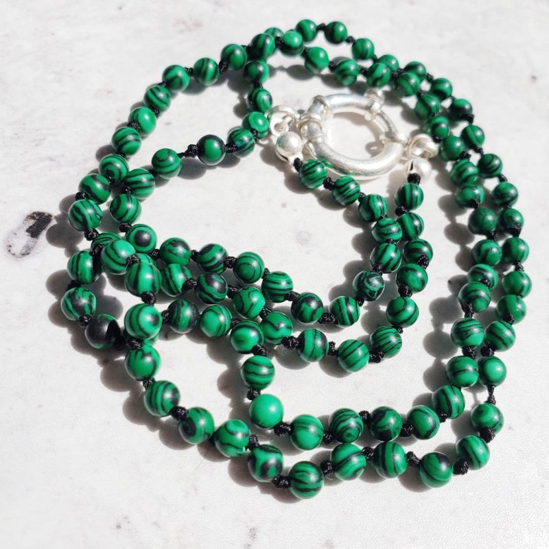 Collar hilado largo con piedras - Imagen 10