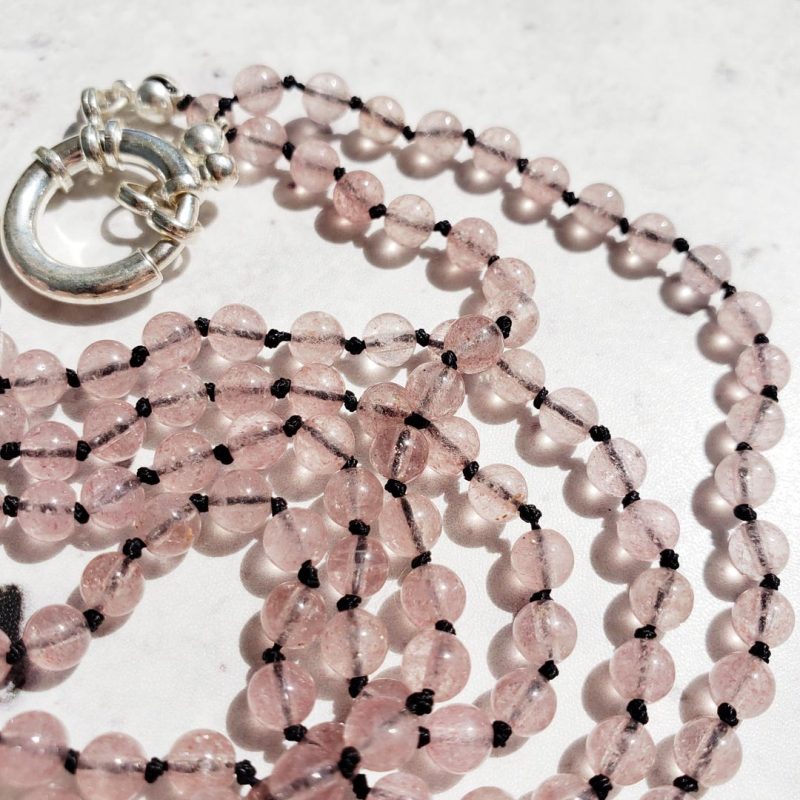 Collar hilado largo con piedras - Imagen 6