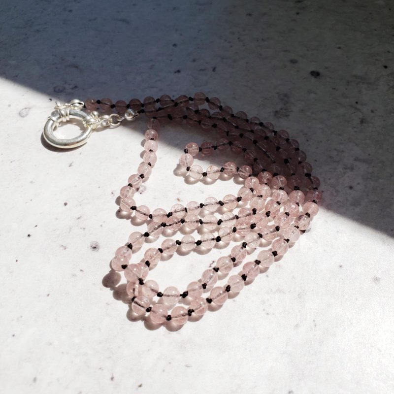 Collar hilado largo con piedras - Imagen 7
