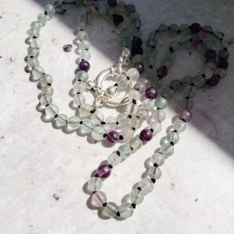 Collar hilado largo con piedras - Imagen 12