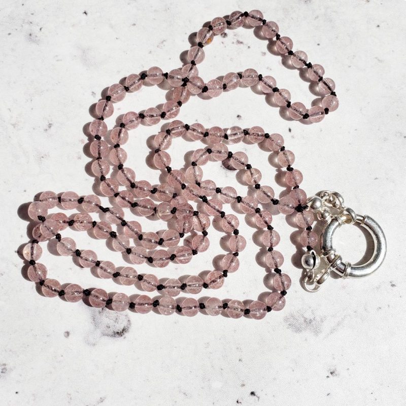 Collar hilado largo con piedras - Imagen 5