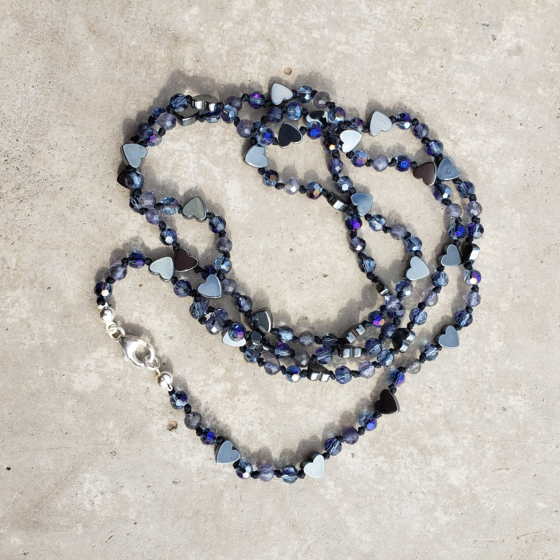 Collar hilado largo con piedras - Imagen 14
