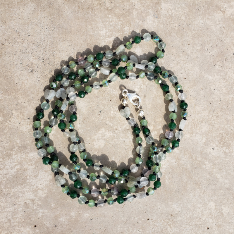 Collar hilado largo con piedras - Imagen 10